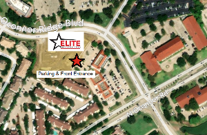 Elite Dance Company of Texas Parking and Entrance